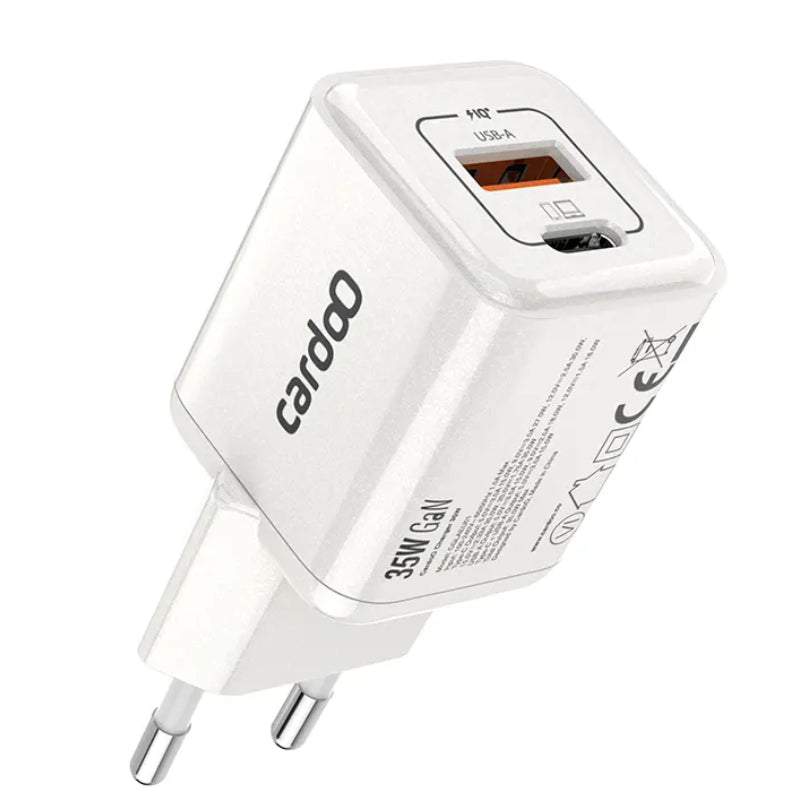 كاردو شاحن بمنفذي USB وUSB-C، 35 واط، CGLAEU01W