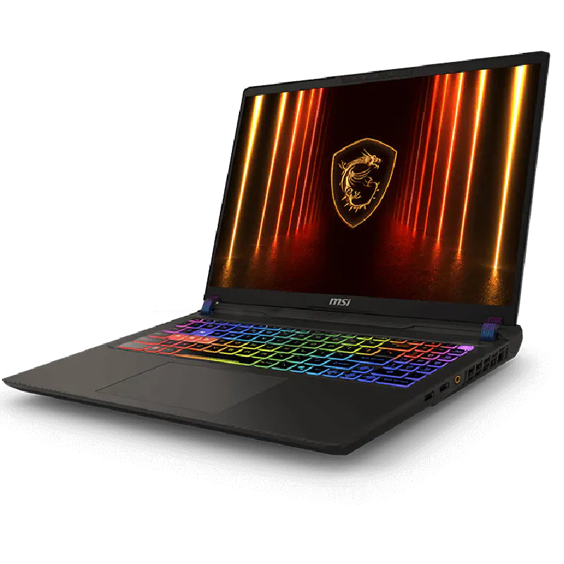 لابتوب MSI Vector 16 HX AI A2XWHG بمعالج Intel Core Ultra 7 255HX، 16GB RAM، SSD، كارت NVIDIA GeForce RTX 5070 Ti، شاشة 16 بوصة QHD+، ويندوز 11 أسود