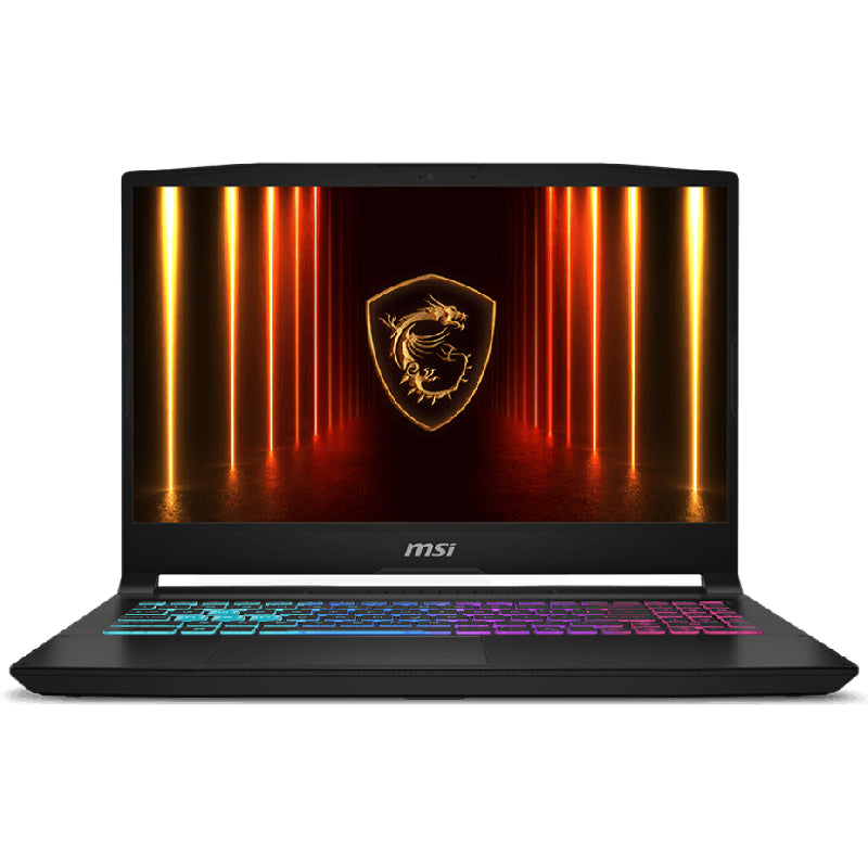 لابتوب MSI Katana 15 HX B14WGK بمعالج Intel Core i7-14700HX، 16GB RAM، SSD، كارت NVIDIA GeForce RTX 5070، شاشة 15.6 بوصة QHD، ويندوز 11 أسود