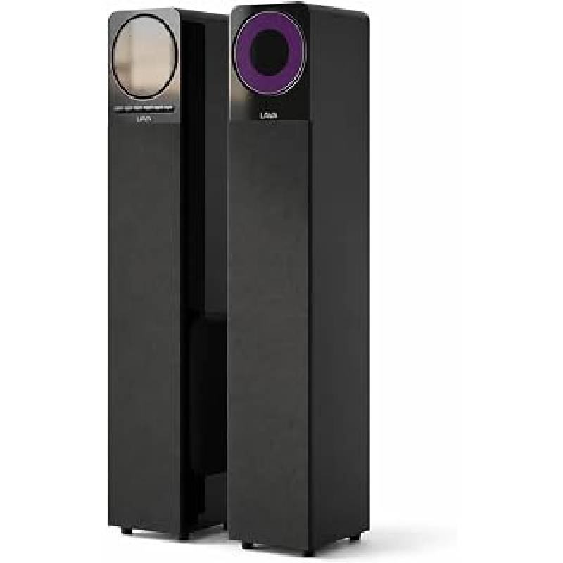 سماعة Lava Tower 4000 مع ميكروفون لاسلكي أسود