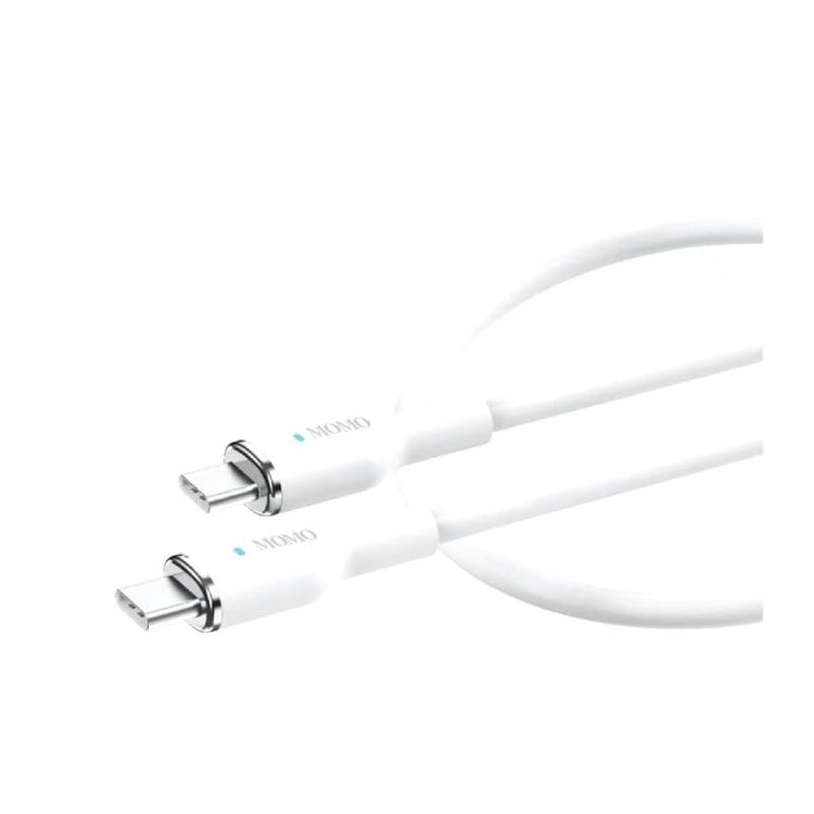 كابل MOMO Type-C إلى Type-C بطول 1 متر 60 وات MO-011104 أبيض