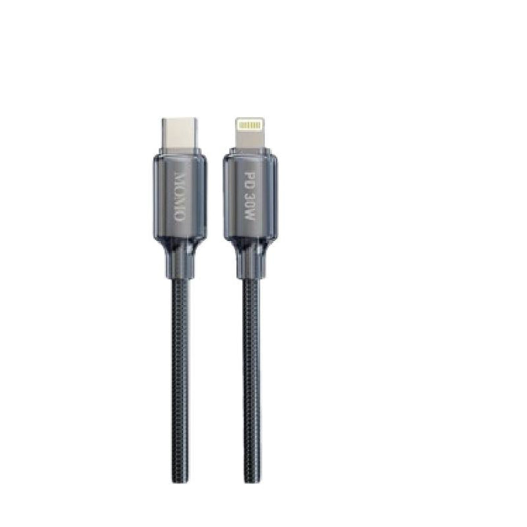 كابل MOMO Type-C إلى Lightning بطول 1.2 متر 30 وات MO-011018 أسود