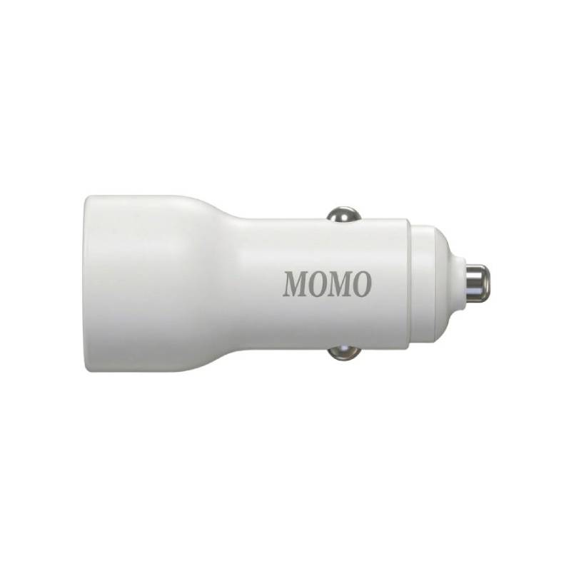 شاحن سيارة MOMO Mini Turbo USB-C Speed MO-055501 أبيض