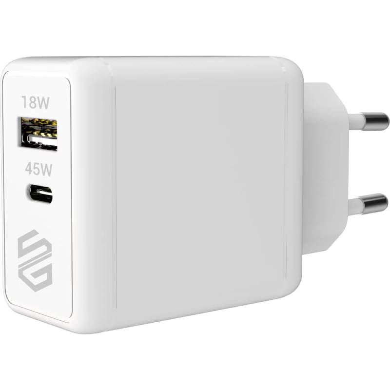 شاحن حائط Smart Gate، 45 وات PD، USB-A وUSB-C