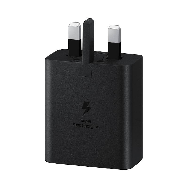 شاحن Samsung 45 وات مع كابل USB-C إلى USB-C بطول 1.8 متر أسود