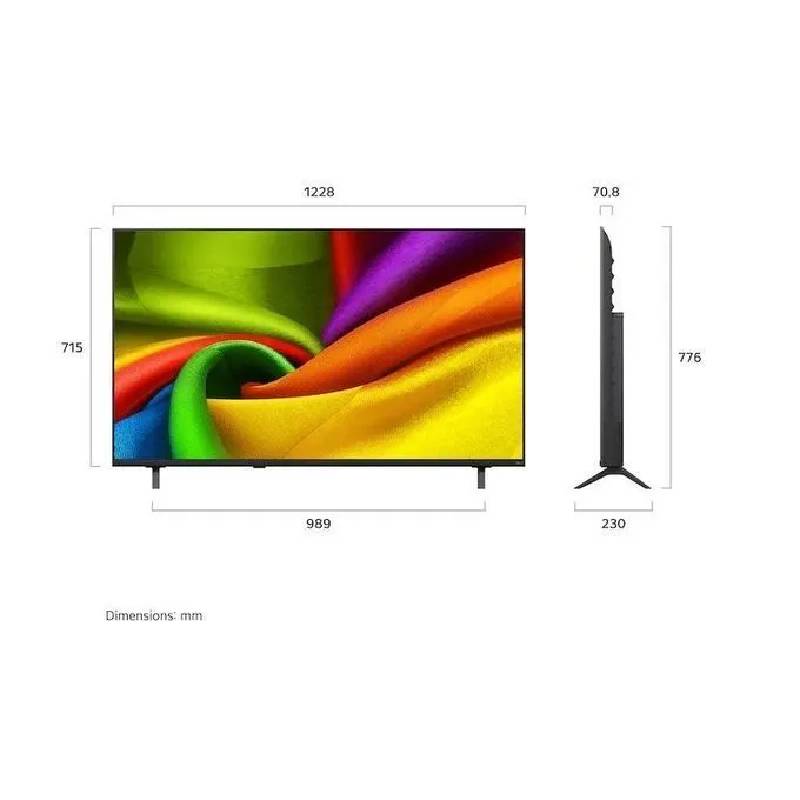 إل جي تلفزيون 43 بوصة 4K UHD سمارت NanoCell برسيفر داخلي 43NU85CB6LA