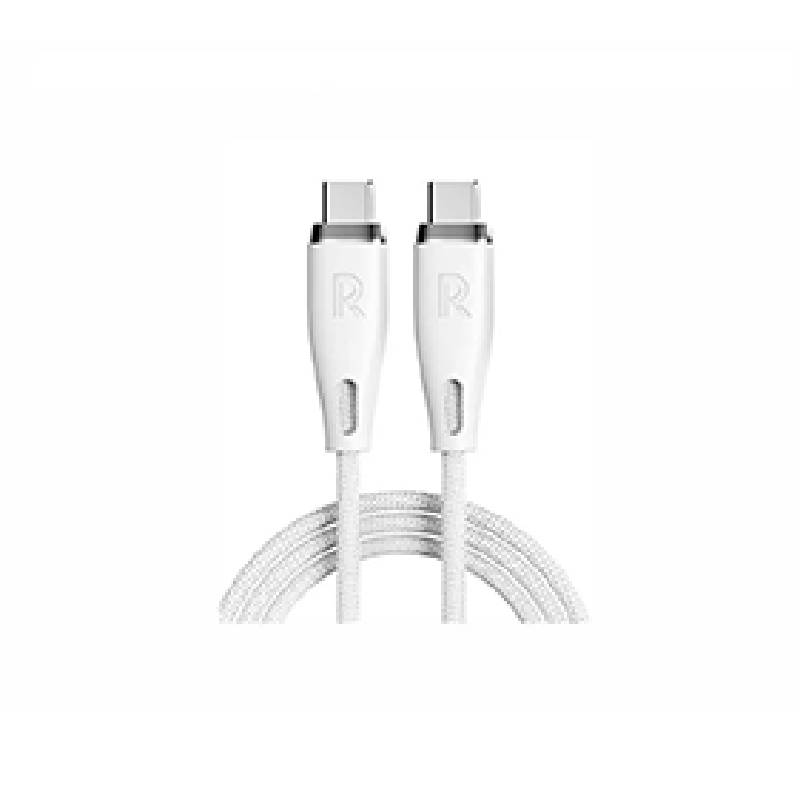كابل RAVPower Type-C إلى Type-C نايلون 60 وات، 1.2 متر، RP-CB1037 أبيض