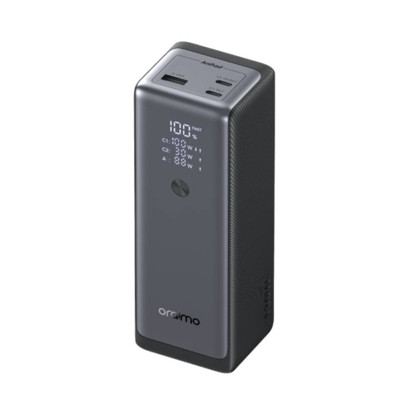 باور بانك Oraimo PowerJet 130 سعة 27600 مللي أمبير 130 وات شحن سريع أسود