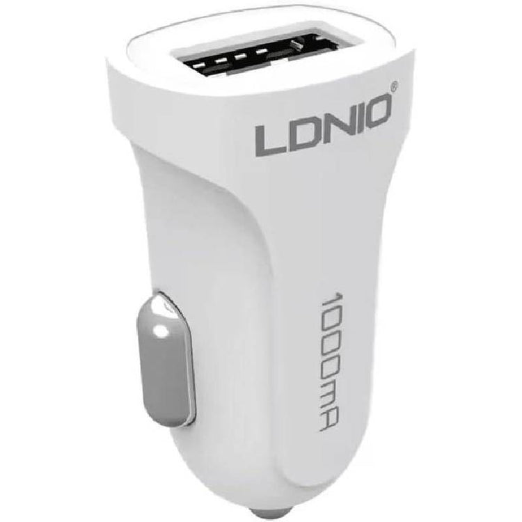 شاحن سيارة LDNIO C17 للآيفون 12 وات أبيض