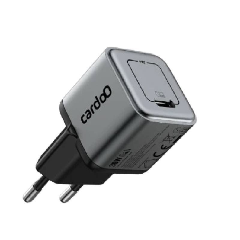Cardoo شاحن حائط بقوة 30 وات PD بمنفذ USB-C أسود