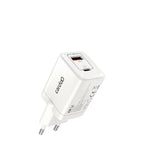 شاحن حائط Cardoo بقوة 45 وات PD بمنفذي USB-C وUSB-A أبيض