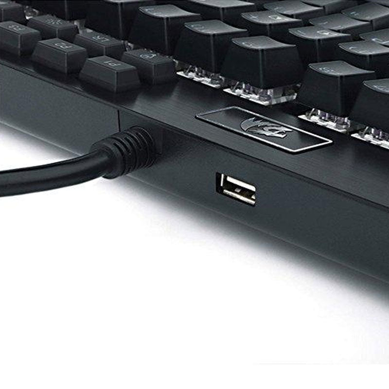 لوحة مفاتيح ميكانيكية Redragon K550 Yama (سويتش بنفسجي وإضاءة خلفية RGB) 131 مفتاحاً لون أسود