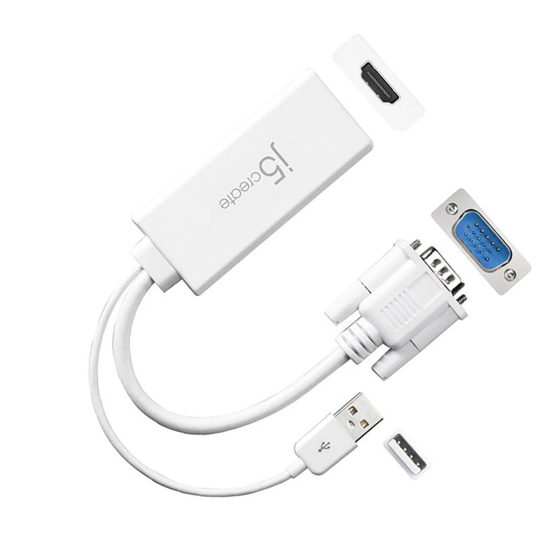 j5create محول فيديو وصوت من VGA إلى HDMI™ JDA214