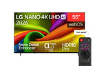 تلفزيون ال جي سمارت، 4K UHD نانوسيل، رسيفر مدمج أسود