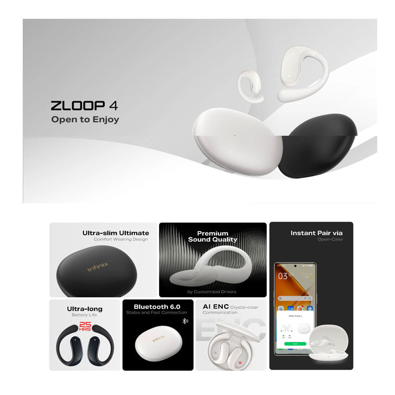 إنفينيكس سماعة ‎Buds ZLoop 4‎