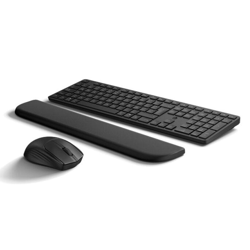 طقم لوحة مفاتيح وماوس HP 580C ثنائي الاتصال مع مسند راحة لليد أسود BD5F2AA