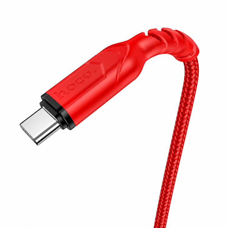 كابل HOCO X59 Type-C إلى Lightning مضاد للانحناء 2 متر 3 أمبير أحمر