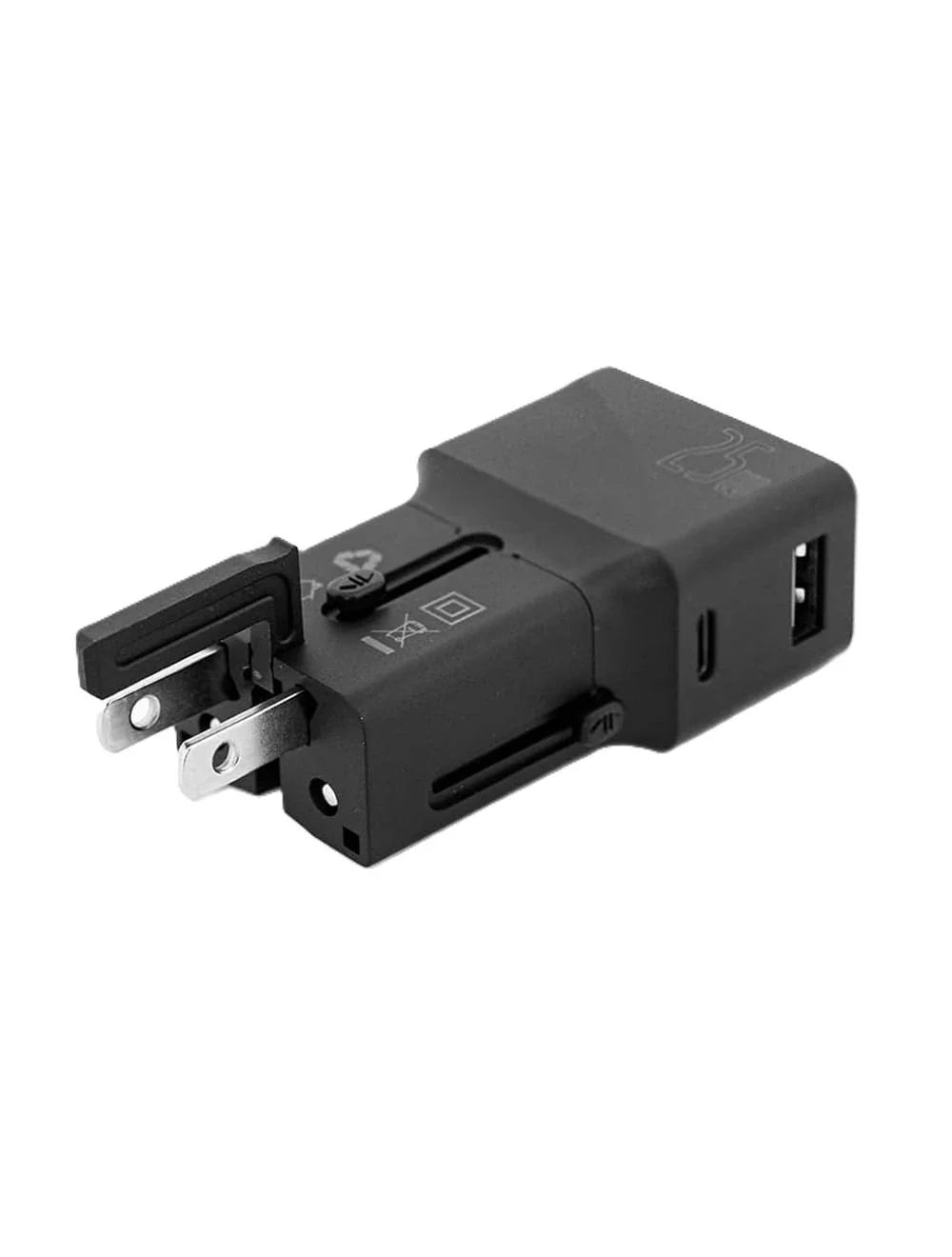 RAVPower شاحن منزلي عالمي ، قدرة 25 واط، بمنفذين USB أسود