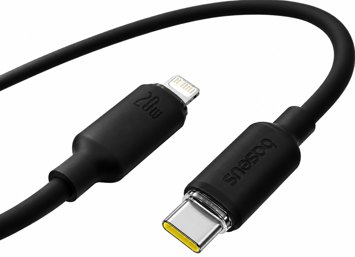 كابل Baseus USB-C إلى Lightning بقدرة 20 واط طول 2 متر