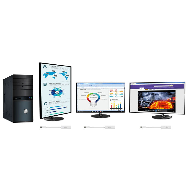 j5create محول USB™ إلى HDMI™ لشاشات متعددة JUA254