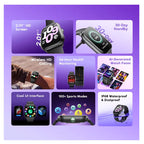 ساعة سمارت اورايمو ووتش 6 لايت ، مقاس 2.01 بوصة ، اسود OSW-809