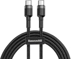كابل Baseus USB-C إلى USB-C، بقدرة 100 واط، بطول 2 متر