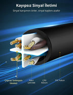يوجريين كابل شبكة LAN Ethernet U/UTP Cat.6 بسرعة 1000 ميجابت/ثانية بطول 10 متر