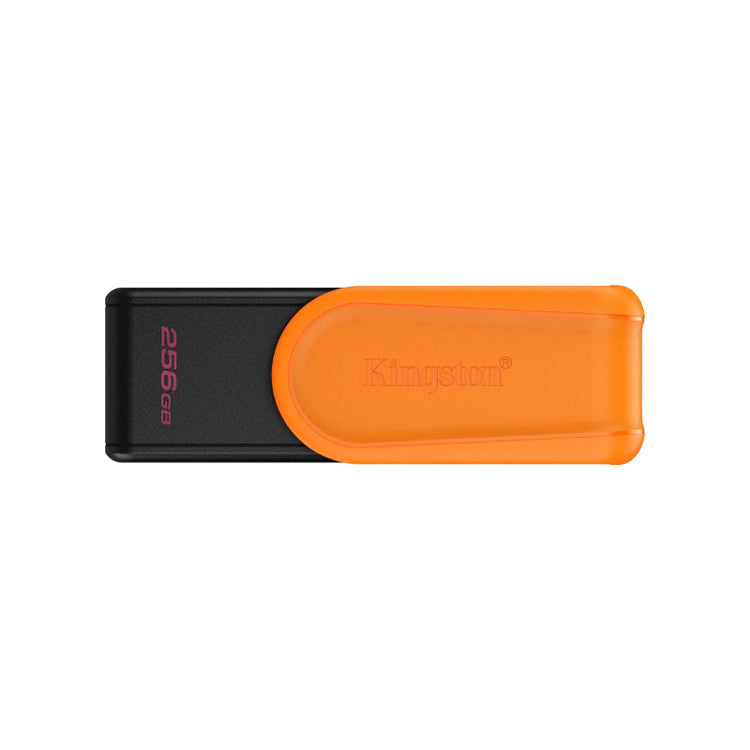 كينجستون فلاش ميموري 256 جيجا DataTraveler Exodia S، USB 3.2 Gen 1، منفذ USB Type-A، غطاء دوار DT Exodia S أسود وبرتقالي