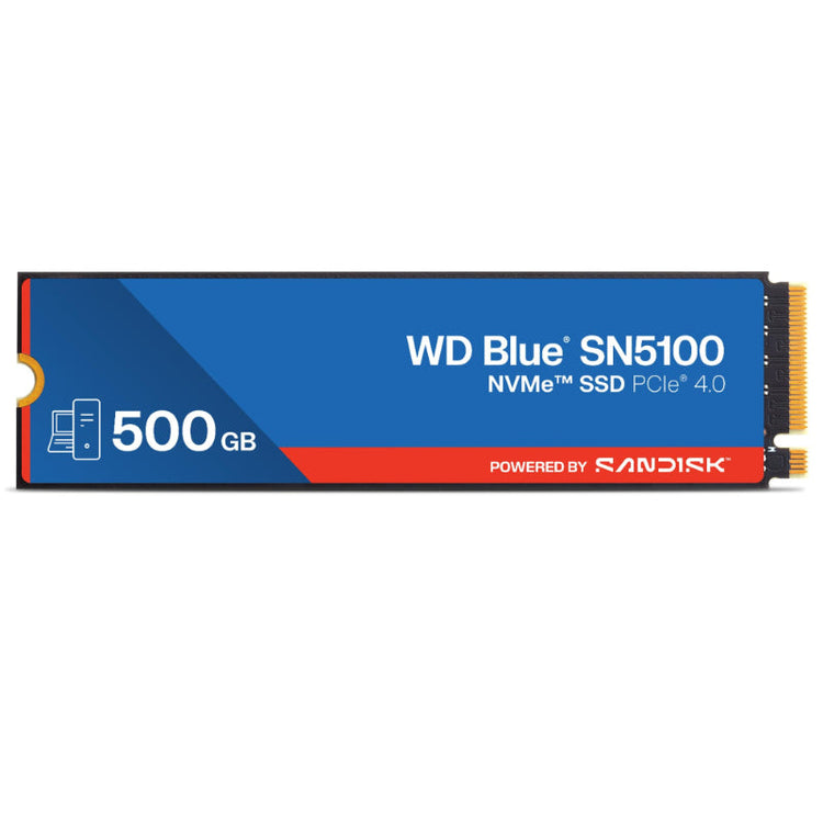 WD SN5100 هارد SSD NVMe داخلي 500 جيجا، PCIe Gen4 x4، سرعة 6600MB/s، تقنية nCache 4.0 موديل WDS500G5B0E