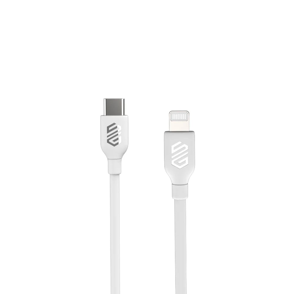 كابل Smart Gate USB-C إلى Lightning بطول 1 متر Shielded أبيض