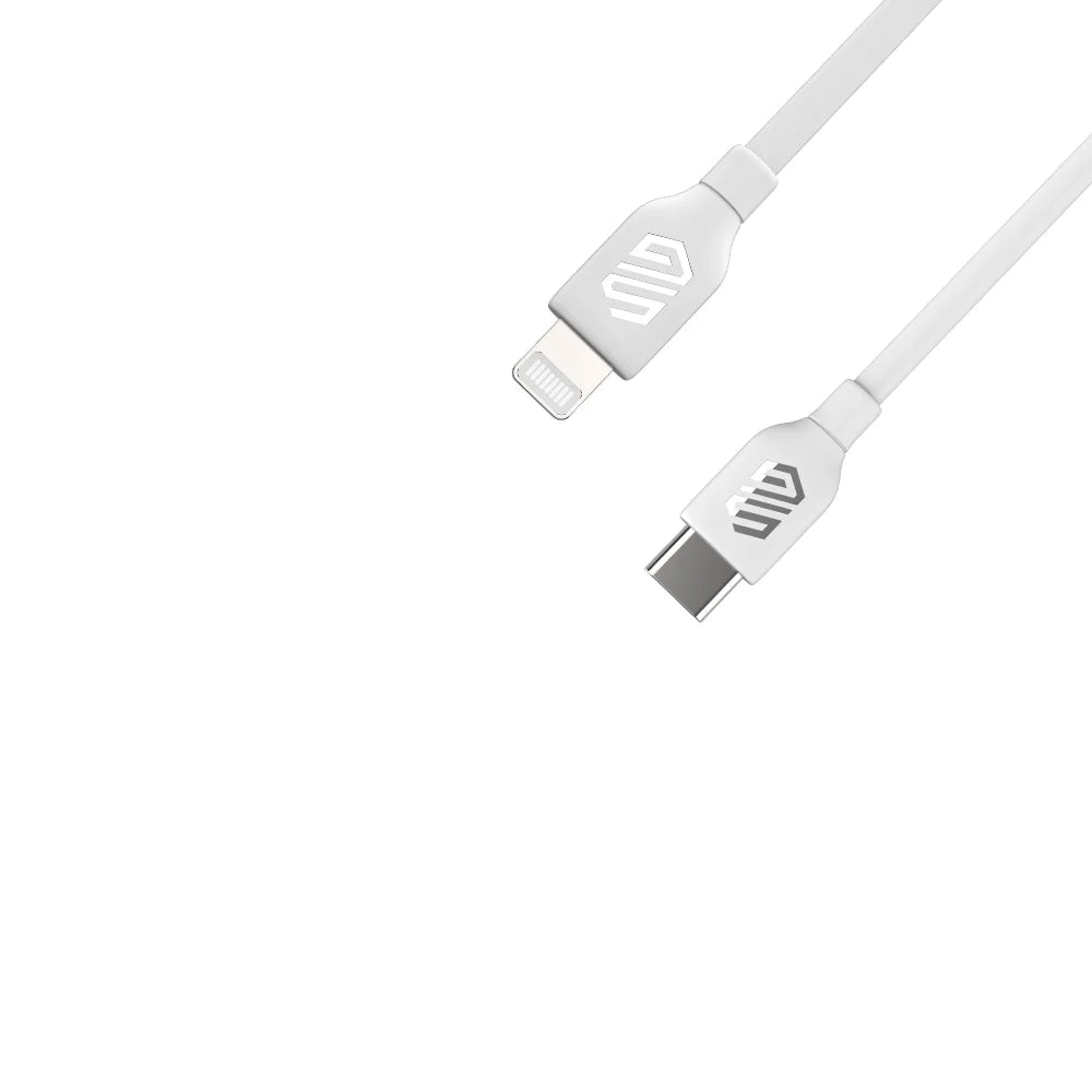 كابل Smart Gate USB-C إلى Lightning بطول 1 متر Shielded أبيض