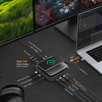 قاعدة توصيل j5create بمنفذ USB-C® وتدعم شاشتين HDMI™ بدقة 4K طراز JCD3199