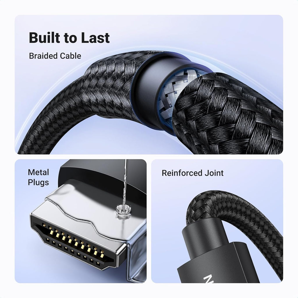 يوجريين كابل HDMI بطول 5 متر، بدقة 8K، إصدار HDMI 2.1، فائق السرعة Ultra HD High-Speed