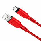 كابل HOCO X59 Type-C إلى Lightning مضاد للانحناء 2 متر 3 أمبير أحمر
