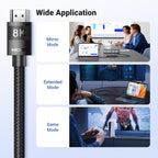 يوجريين كابل HDMI بطول 5 متر، بدقة 8K، إصدار HDMI 2.1، فائق السرعة Ultra HD High-Speed