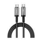 كابل WIWU USB Type-C إلى USB Type-C بقدرة 60 واط PD بطول 1 متر أسود