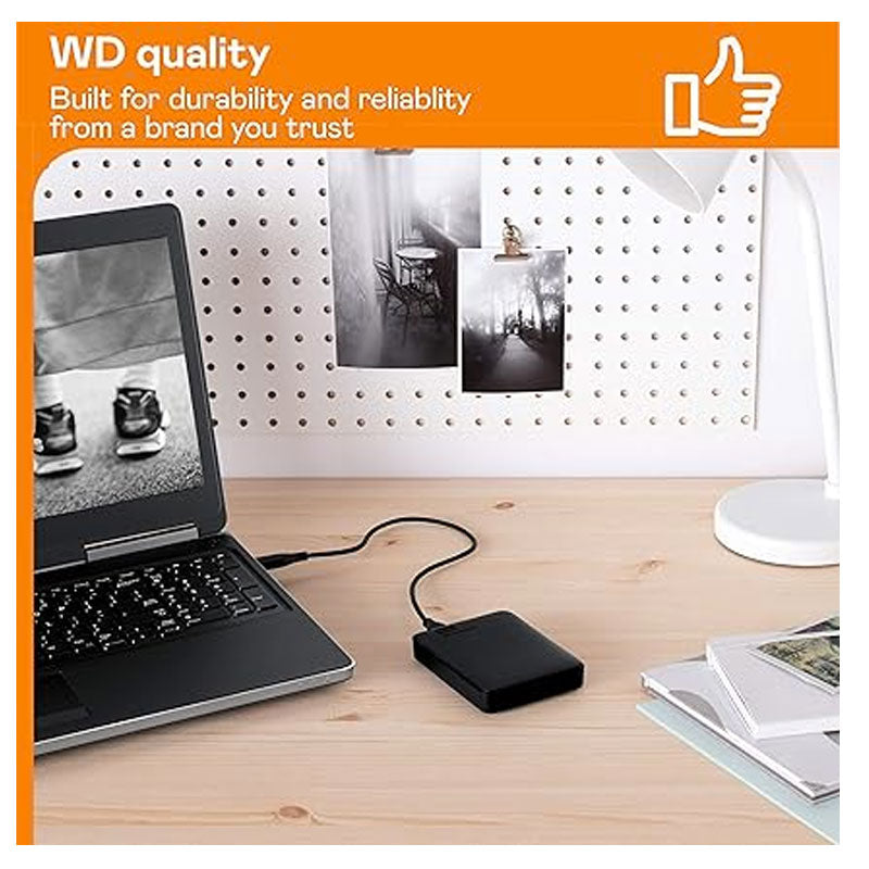 هارد خارجي اليمنتس من ويسترن ديجيتال بسعة 2 تيرا، بمنفذ يو اس بي 3.0، اسود WDBU6Y0020BBK، usb_2.0_3.0