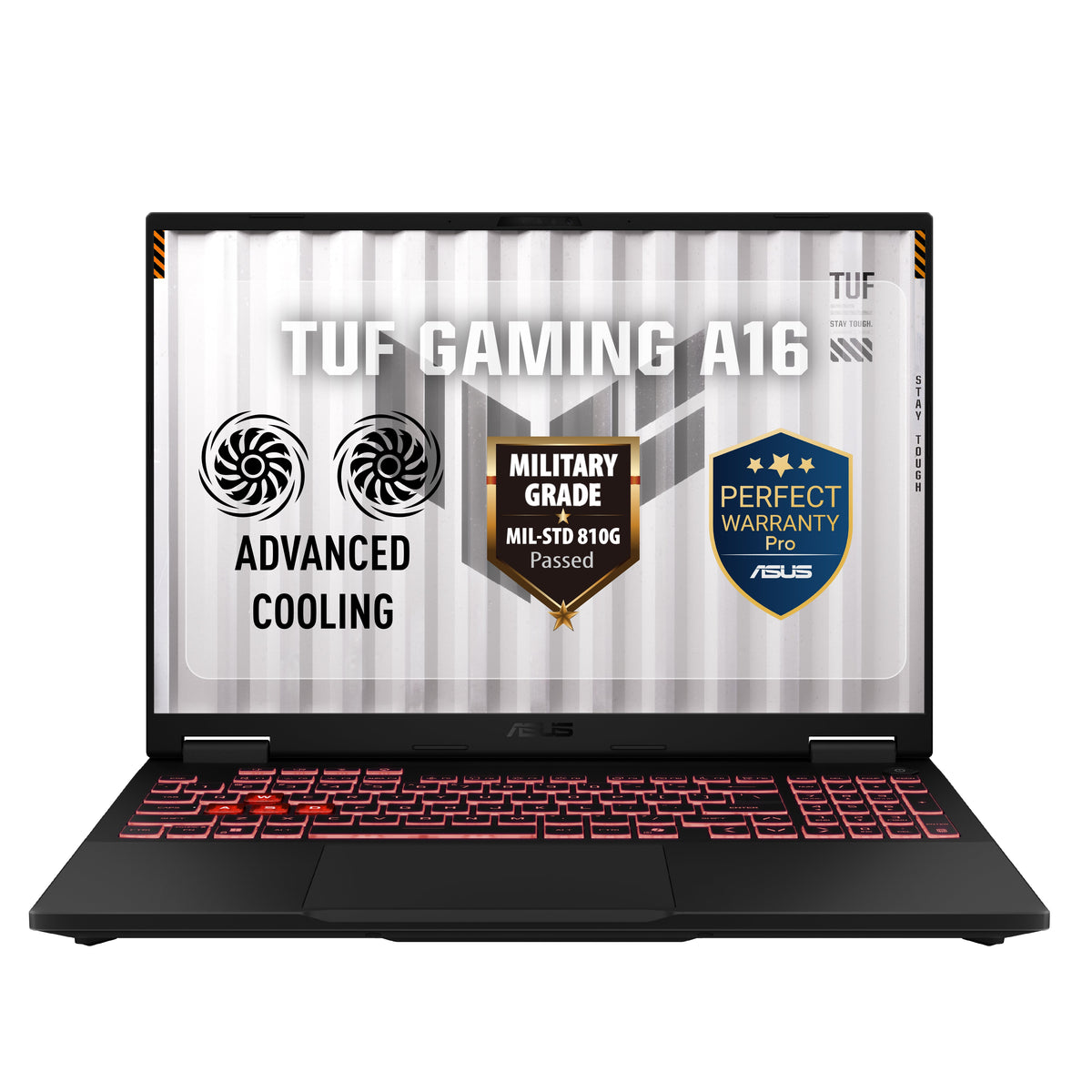 لابتوب ألعاب ASUS TUF A16 بمعالج AMD Ryzen 9 8940HX وذاكرة 16 جيجابايت وSSD سعة 512 جيجابايت وكارت شاشة NVIDIA GeForce RTX 5060 سعة 8 جيجابايت وشاشة 16 بوصة FHD+ ونظام Windows 11 FA608PM-RV659W رمادي Jaeger