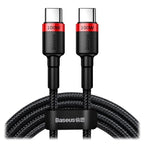 كابل Baseus USB-C إلى USB-C، بقدرة 100 واط، بطول 2 متر
