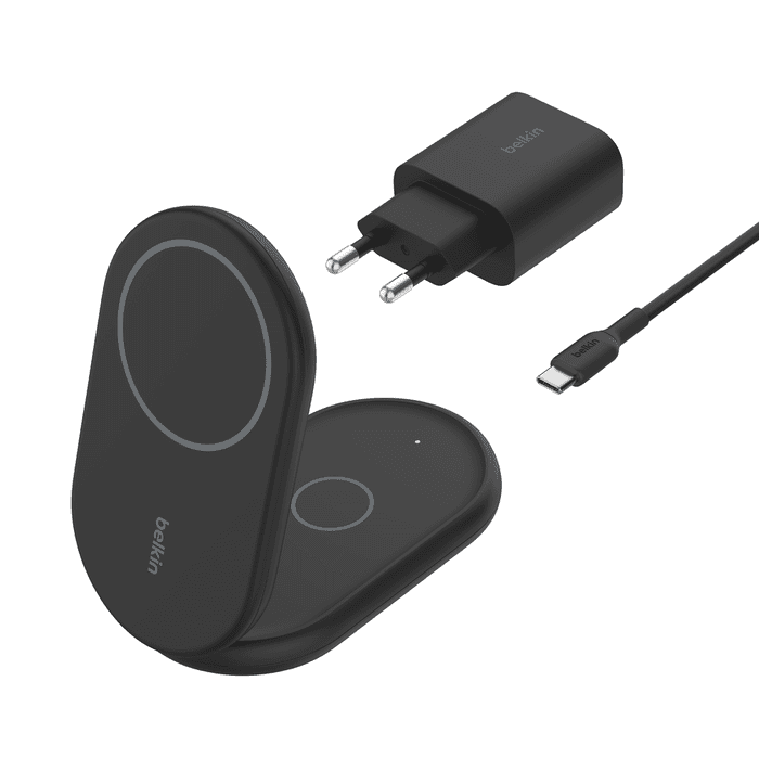 Belkin BoostCharge 2in1 Wireless Charging Stand with Magnetic Qi2 15W