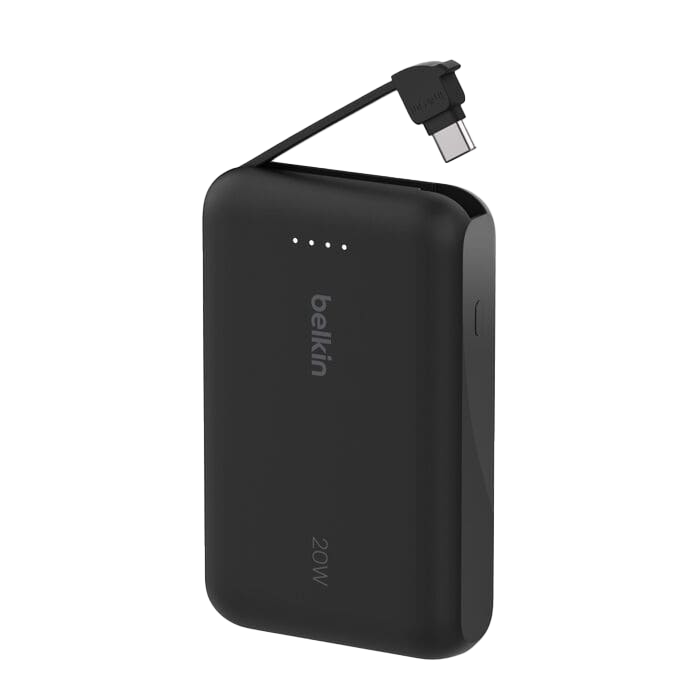 Belkin BoostCharge Power Bank 10K with Integrated Cable USB-C 20W
