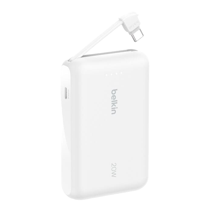 Belkin BoostCharge Power Bank 10K with Integrated Cable USB-C 20W