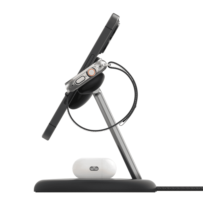 Belkin BoostCharge Pro 3-in-1 Magnetic Charging Stand with Qi2 Fast Wireless Charging 15W