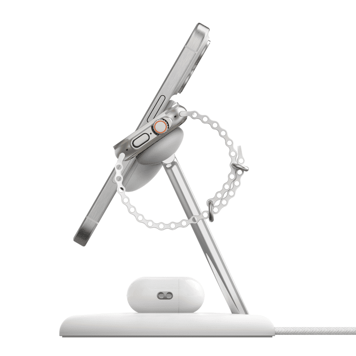Belkin BoostCharge Pro 3-in-1 Magnetic Charging Stand with Qi2 Fast Wireless Charging 15W