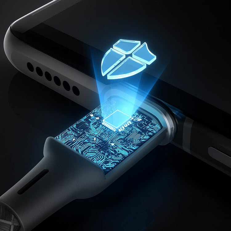 كابل I-Lock Type-C إلى Type-C بقدرة 100W، بطول 1 متر، 5137، أسود