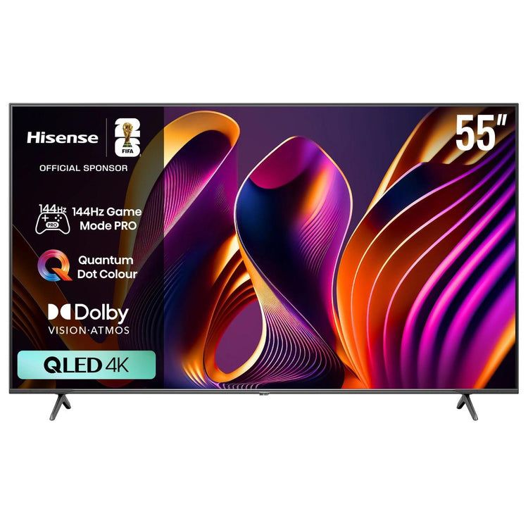 تلفزيون Hisense QLED 4K سمارت 55 بوصة اسود