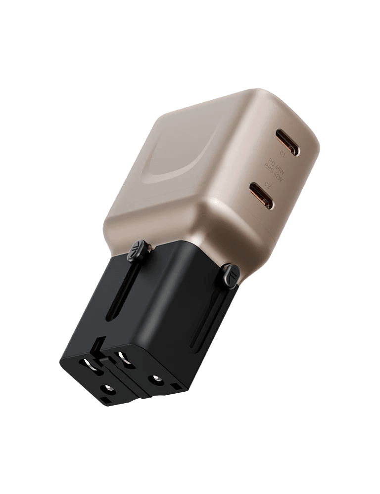 ENERGEA TravelGo Adapter 45 With 2 Port USB-C 45W GOLD