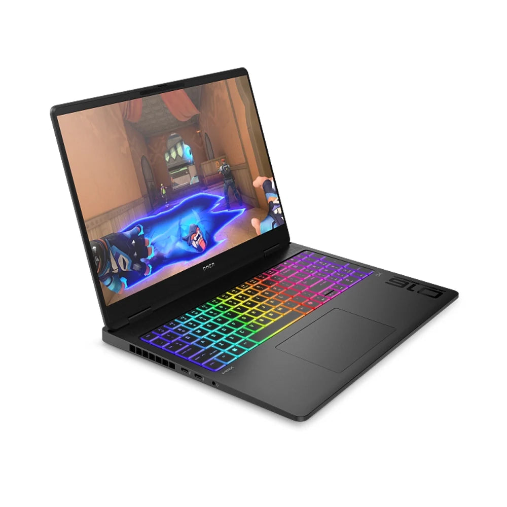 لابتوب HP OMEN MAX للألعاب بمعالج AMD Ryzen AI 7 350، ذاكرة 32 جيجابايت، سعة 1 تيرابايت SSD، بطاقة NVIDIA GeForce RTX 5060 سعة 8 جيجابايت، Windows 11 أسود (16-ak0009ne)