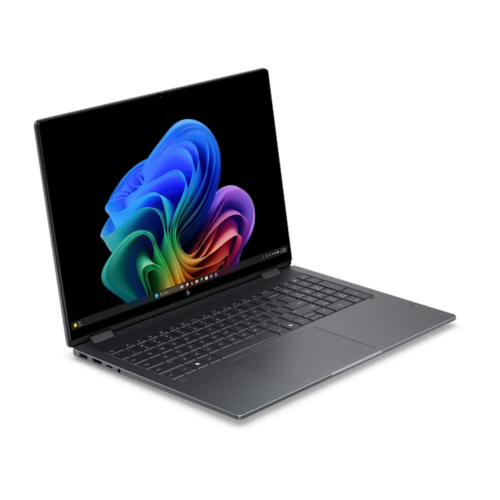 لابتوب HP OmniBook X Flip 16 معالج Intel® Core™ Ultra 7 355، ذاكرة 32 جيجابايت، سعة 1 تيرابايت SSD، كرت Intel® Graphics، شاشة لمس 16 بوصة 2K، ويندوز 11، رمادي (16-cb0000ne)