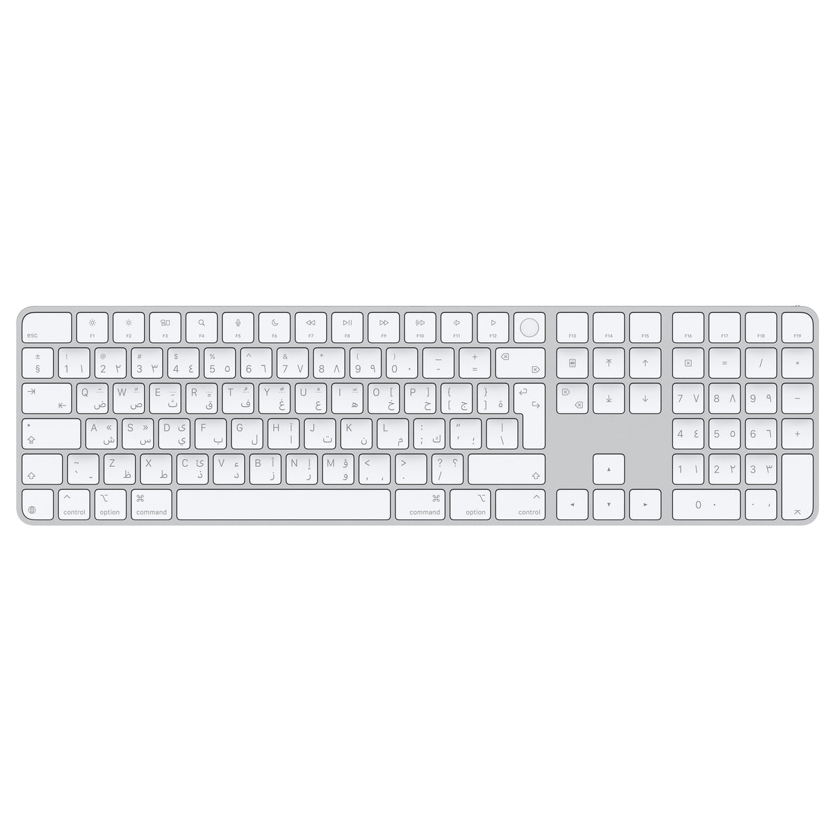 Magic Keyboard with Touch ID and Numeric Keypad for Mac models with Apple silicon Arabic Keys